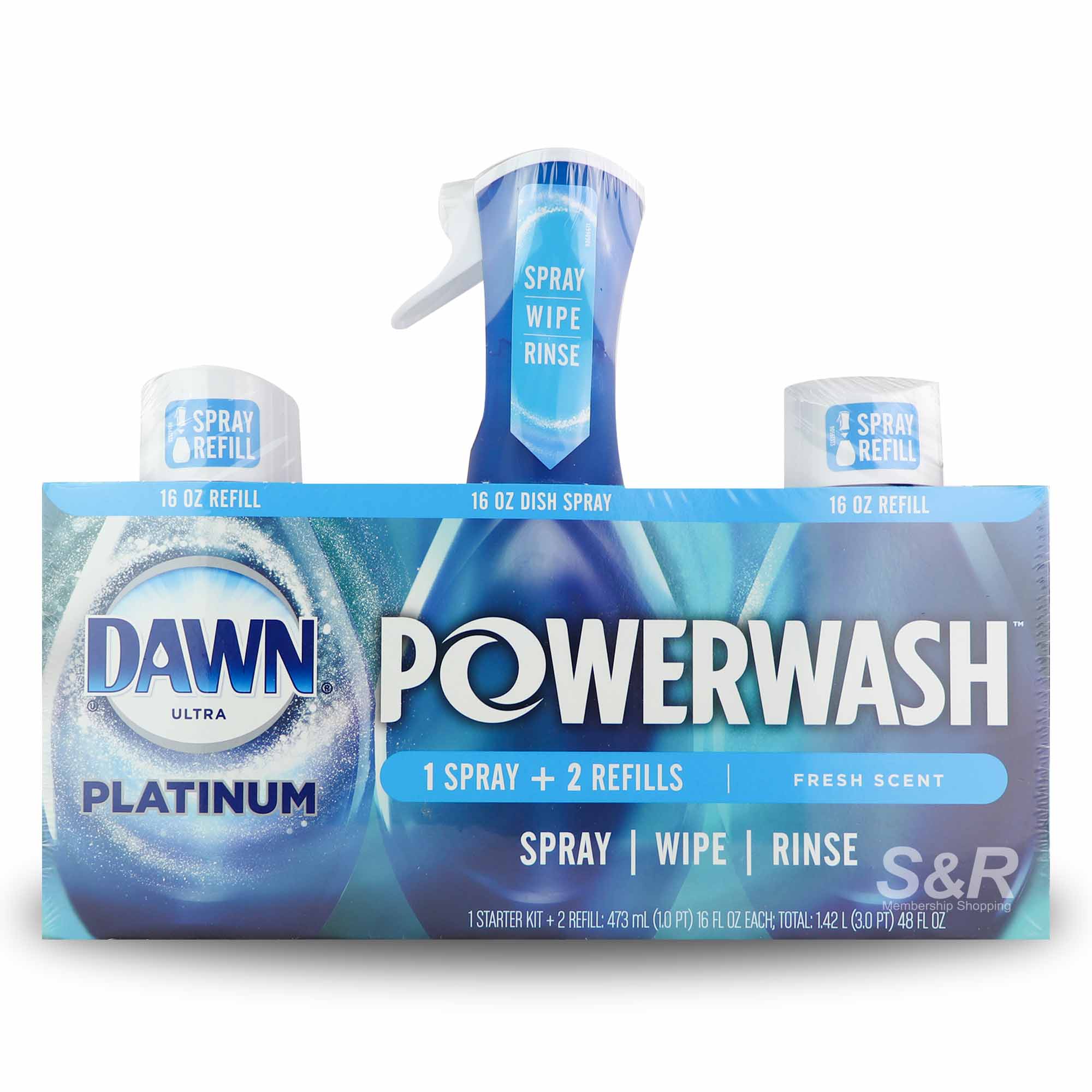 Dawn Powerwash Platinum Fresh Scent 1.42L Dawn Powerwash Platinum Fresh Scent 1.42L